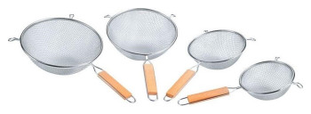 Сито барное P.L. Proff Cuisine JQ-W169 d=12 см (нерж. сталь с деревянной ручкой)
