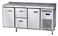 Стол холодильный Abat СХС-60-02 (1 дверь, 2 ящика, 1 дверь, борт)
