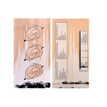 Пакет Feel Green для курицы-гриль 18+6*35 см, крафт-бумага 36 г/см2, 100 шт/уп, Garcia d