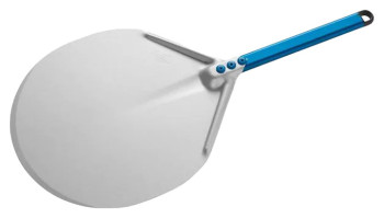 Лопата для пиццы GiMetal A-41C Azzurra d=41 см l=30 см (алюминий) с короткой рукояткой