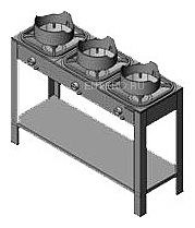 Плита газовая Вулкан KSB03 8156 WOK