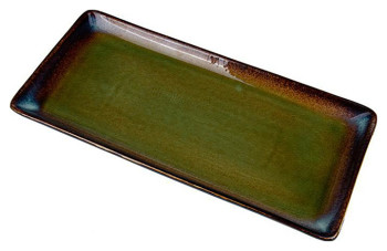 Блюдо прямоугольное Corone Verde HL497050 340x162 мм сине-зеленое