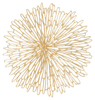 Салфетка сервировочная CHILEWICH Gilded 100573-001 38,6х39,8 см (винил) круглая золотистая