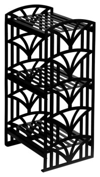 Подставка фуршетная Luxstahl Папирус 205х170х445 мм (сталь) черная