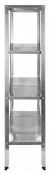 Стеллаж кухонный Luxstahl СРП-1800х600х500 с перфорированными полками