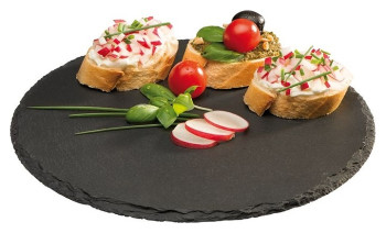 Блюдо для подачи APS 00969 280х280х12 мм сланец, черное