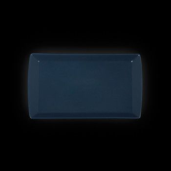 Блюдо прямоугольное «Corone» 352х230 мм синее