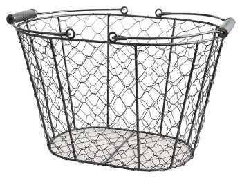 Корзина для выкладки Sunnex MCB7025-CPS 35х23 см h=22 см (металл с хлопковой вставкой)