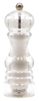Мельница для соли Bisetti Milano 8420S h=175 мм акрил, прозрачная