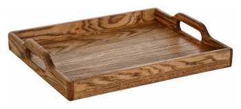 Поднос столовый Luxstahl 300х360 мм, ясень