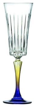 Бокал флюте для шампанского RCR Cristalleria Italiana Style Gipsy 26321020006 210 мл (хрустальное стекло) цветной