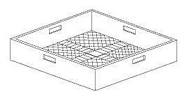 Кассета для стаканов Kromo C44 (500х500)