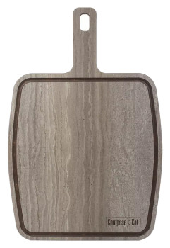 Доска разделочная ComposeEat DRRJ36250406KL6 36х25 см, с ручкой, травертин капучино