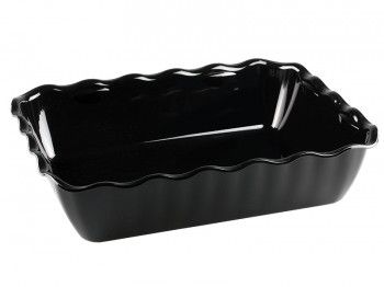 Салатник с волнистым краем ударопрочный 330х265х80 мм черный [422108213]