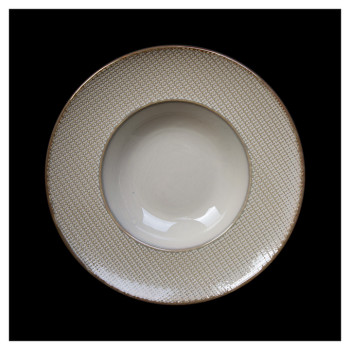 Тарелка для пасты Corone Alveare HS179468 10,5" 270 мм 370 мл (фарфор) бежевый