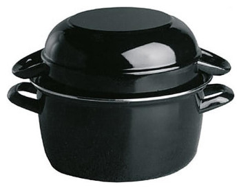 Кастрюля для мидий APS 00627 5 л черная