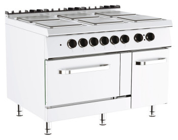 Плита электрическая Вулкан Лайт VP912962E-DOV с духовым шкафом и дверью