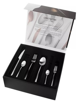 Набор столовых приборов CRISTEMA PEP-16000-75LE 75 шт. на 12 персон, матовая полировка