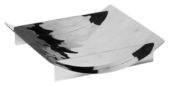 Блюдо для подачи Luxstahl Волны 200х200х45 мм (нерж. сталь)