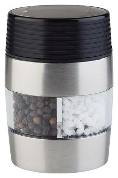 Мельница для соли и перца APS 40544 2 в 1, 60х45х95 мм, акрил / пластик / нержавеющая сталь