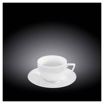 Чашка для капучино с блюдцем Wilmax WL-880106-JV / AB