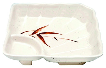 Блюдо для японской кухни P.L. Proff Cuisine JF09 (096) "Веер" 15х15,5х4 см (пластик)