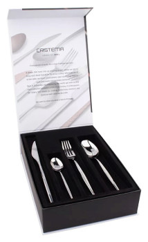 Набор столовых приборов CRISTEMA PEP-19300-24L 24 шт., на 6 персон, зеркальная полировка