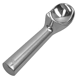 Ложка для мороженого Luxstahl 60 мм алюминиевая