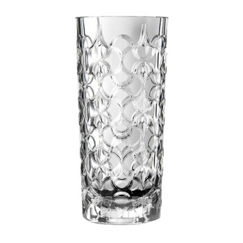 Ваза для цветов RCR Cristalleria Italiana Arabesque 27282020006 d=12,5 см h=28 см (хрустальное стекло)