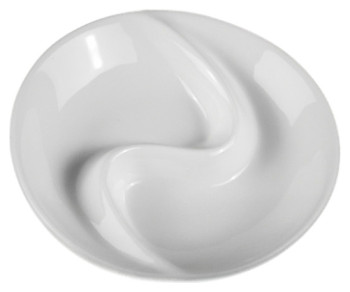 Блюдце для соуса Chan Wave Classic ivory LQ-Q695 50 мл двойное