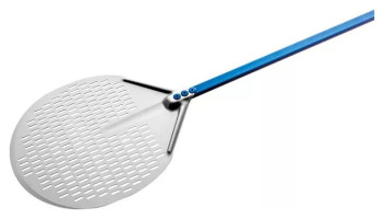 Лопата для пиццы перфорированная GiMetal A-37F/120 Azzurra d=36 см l=120 см (алюминий)