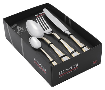 Набор столовых приборов EME Firenze Gold Decor P13AFI/OR 24 шт.