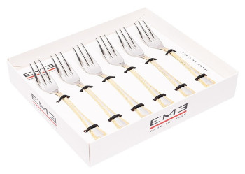 Набор десертных вилок EME Luigi XVI Gold Decor C12XVI/OR 6 шт.