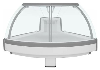 Витрина холодильная Brandford AURORA Slim SQ PLUG-IN Открытый угол 90 (встроенный агрегат)