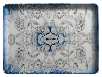 Тарелка прямоугольная Kutahya Corendon Blue Blanc BNTAN27x20DU891310 декор 2