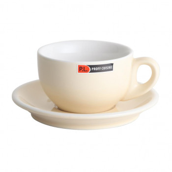 Чайная пара 280 мл Barista (Бариста) бежевая P.L. Proff Cuisine NEW [4]