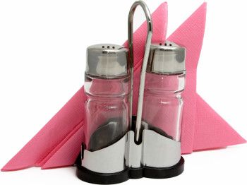 Набор для специй «Family» (соль, перец) + салфетница Luxstahl [768N]