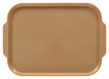 Поднос столовый Клен SC 806 450х355 мм (полистирол) с ручками золотой