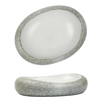 Блюдо салатник 26*20 cм h6 cм 300 мл White Matt New Taiga P.L. [1]