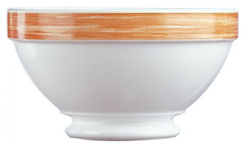 Салатник Arcoroc Brush 54557 13,2 см, бело-оранжевый