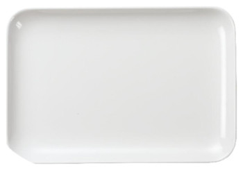 Блюдо сервировочное P.L. Proff Cuisine 5812 White 28,9х20,3х2,3 см (меламин) прямоугольное с бортом