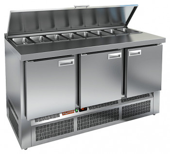 Стол для салатов HICOLD SLE1-121GN с крышкой