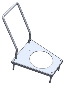 Тележка для дежи на 40 л SGS TROLLEY 40 LT.