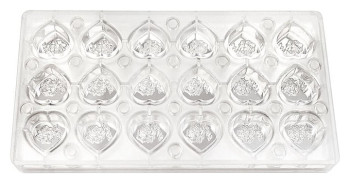Форма для шоколада на магнитах P.L. Proff Cuisine 73038056 "Сердце" 18 ячеек