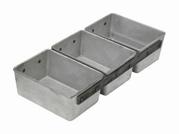 Хлебная форма 125х125 мм 3-секционная