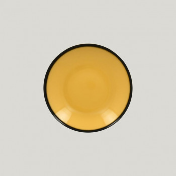 Тарелка-салатник RAK Porcelain LEA Yellow 23 см, высота 4 см, 690 мл (желтый цвет)