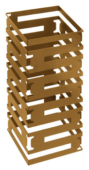 Подставка-куб фуршетная Luxstahl 200х200х450 мм золото