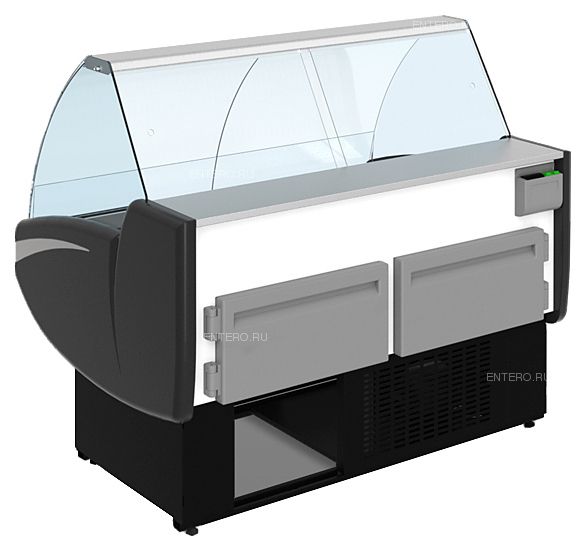 Витрина холодильная CRYSPI Gamma-2 SN FISH 1500 LED (с боковинами)