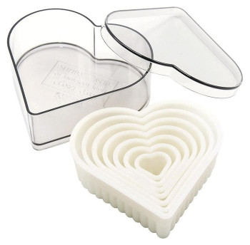 Набор кондитерских форм P.L. Proff Cuisine 81270045 "Сердце" 7 шт.