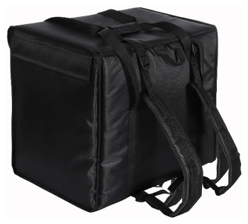 Терморюкзак Luxstahl для пицц 420х420х400 мм фольгированный с вентиляцией черный